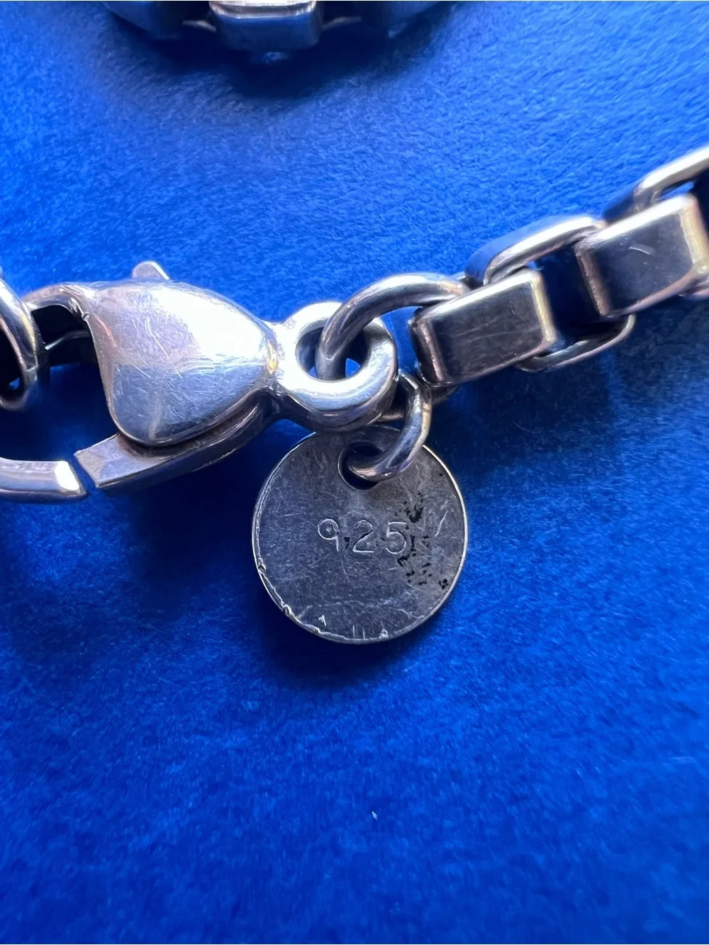 Tiffany & Co Sterling Silver Venetian Box-Link Bracelet